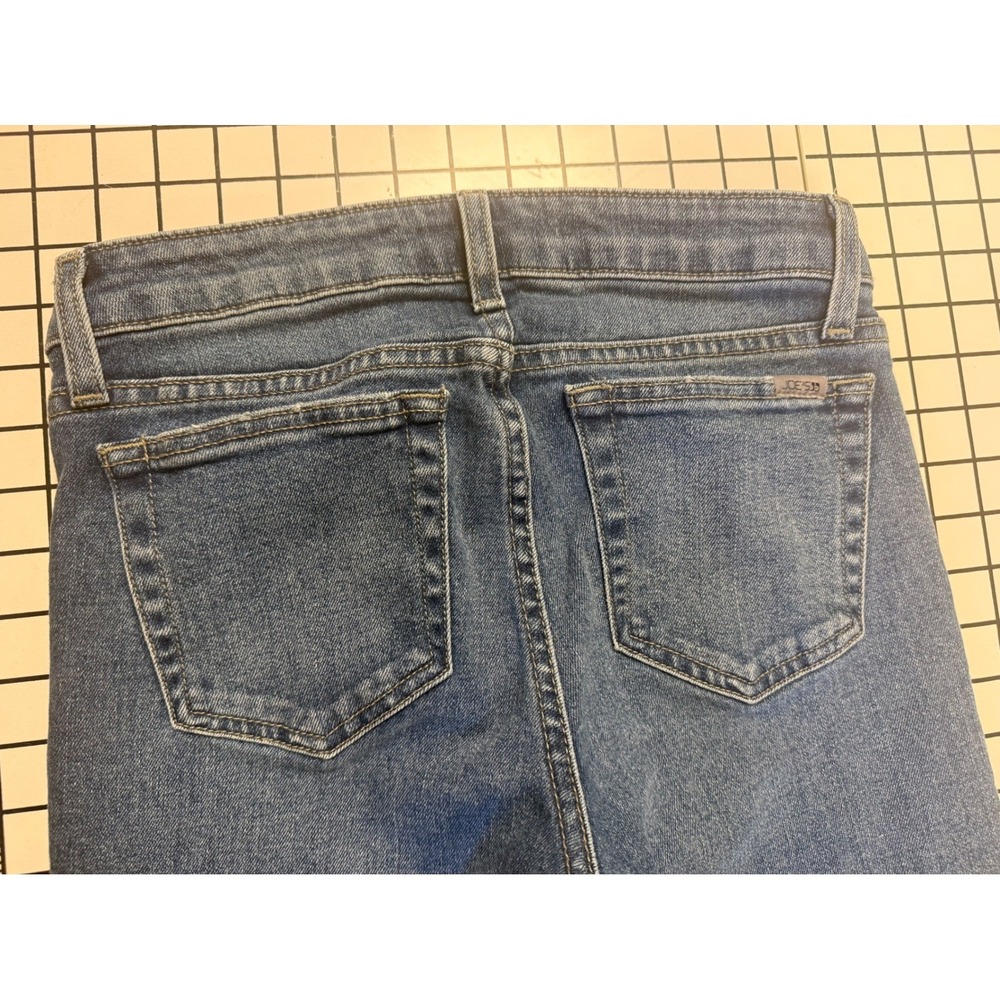 Joes Jeans Mid-Rise Tulip Flare Blue Denim Jeans Size 25 Medium Wash - Picture 4 of 5